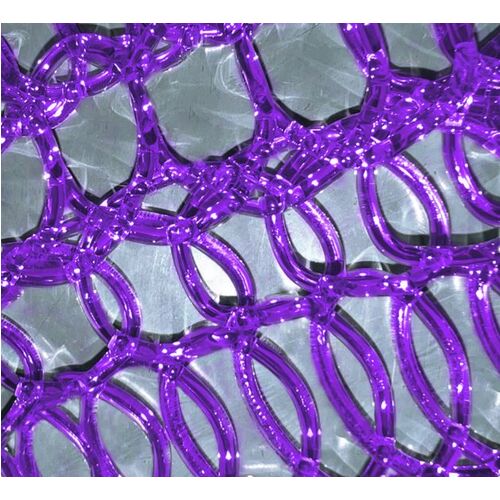 Malla PVC estrecha Purpurina 1 x 10 metros Fucsia