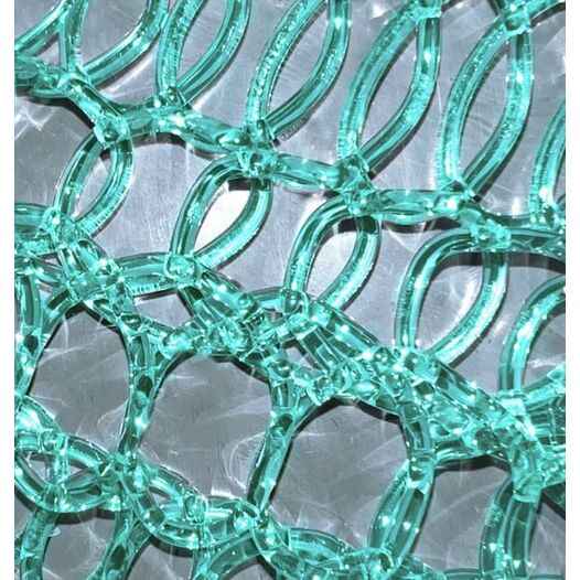 Malla PVC estrecha Purpurina 1 x 10 metros Azul Claro