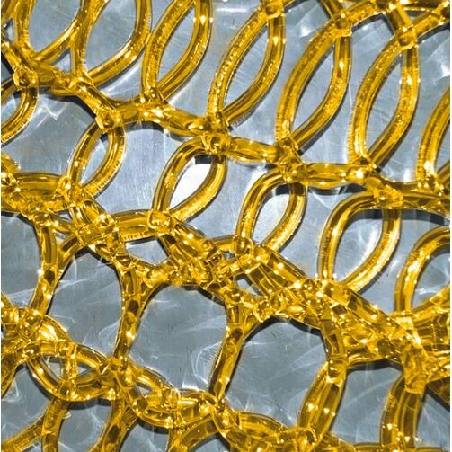 Malla PVC estrecha Purpurina 1 x 10 metros Dorado