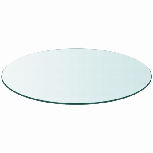Tablero de mesa cristal templado redondo transparente 600 mm