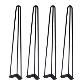 Patas acero para mesa no ajustables 49 cm con 3 varillas de 12 mm