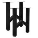 Patas de acero para mesa ajustables 71 x 50 cm