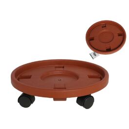 Soporte macetas 4 ruedas 33 cm