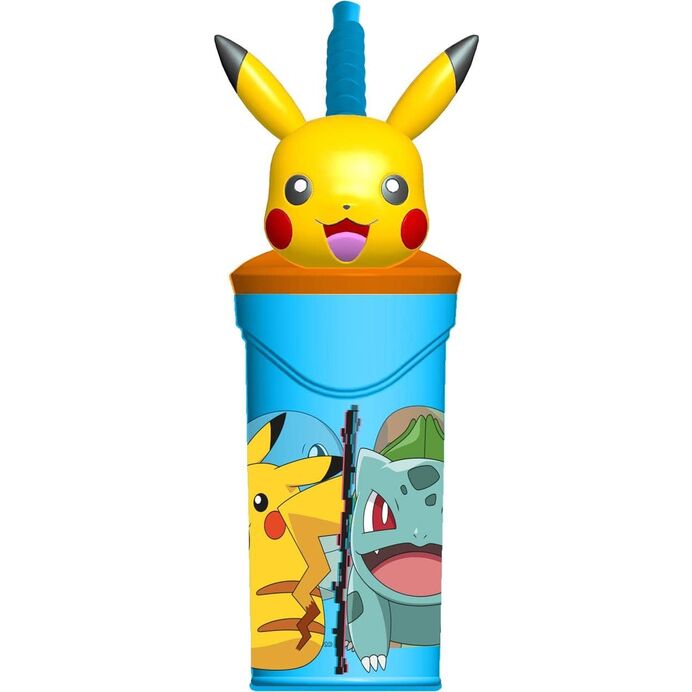 Botella cantimplora 3D plástico Pokemon 360 ml