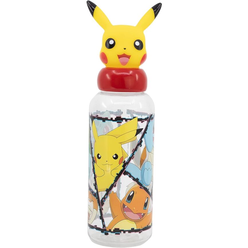 Botella cantimplora 3D plástico Pokemon Pikachu 560 ml