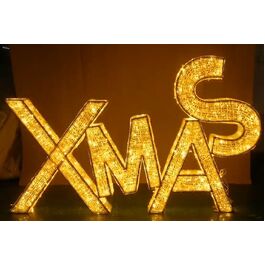 Motivo hierro 3D LED "XMAS" 250 x 20 x 150 cm