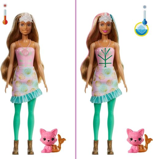 Mueca Barbie Sirena y accesorios