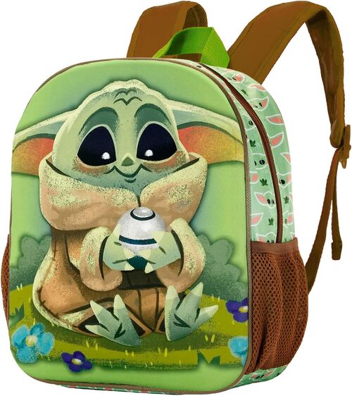 Mochila infantil 3D Fan Baby Yoda Star Wars 11 x 26 x 31 cm