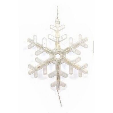 Guirnalda Navidad copos de nieve 42 LEDs