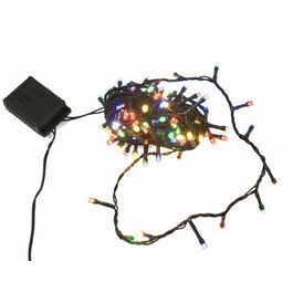 Guirnalda cordón LED uso doméstico led 120 luces exterior 5+5 metros multicolor