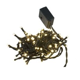 Guirnalda cordón LED uso doméstico 100 leds interior 5+3.2 metros blanco cálido