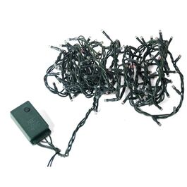 Guirnalda cordón LED uso doméstico 140 leds multicolor interior 5+4.5 metros