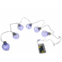 Guirnalda micro-led  6 bombillas blanco a pilas