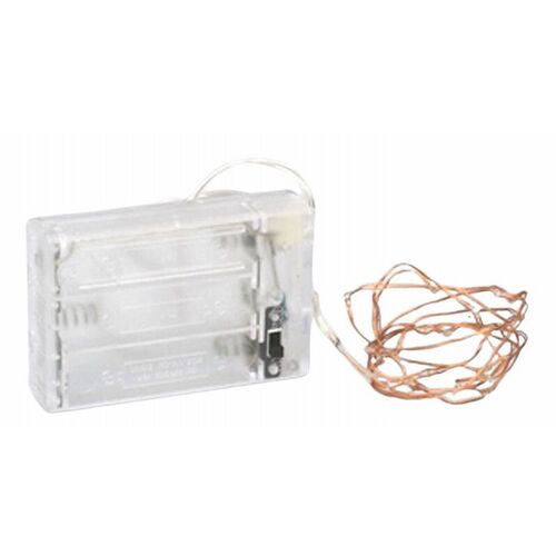 Guirnalda micro-led  50 leds multicolor 2.5 metros a pilas