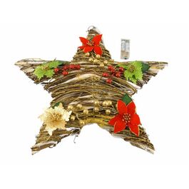 Estrella 50 cm con luz deco pionsetia