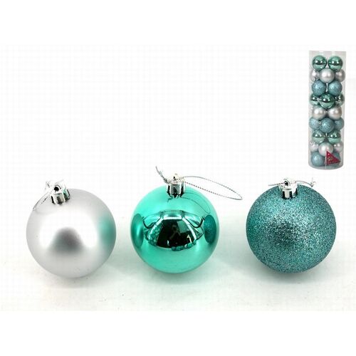 Set 36 bolas Navidad "Dylan" 6 cm