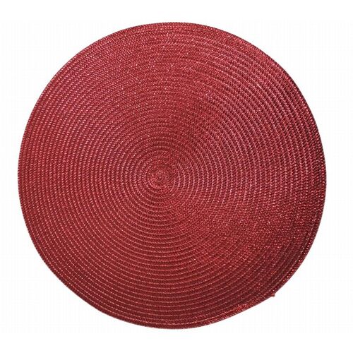 Salvamantel rojo decoración Navidad 38 cm