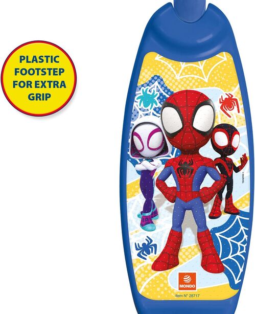Patinete 3 ruedas Spidy Spiderman Marvel Mondo - Tienda online