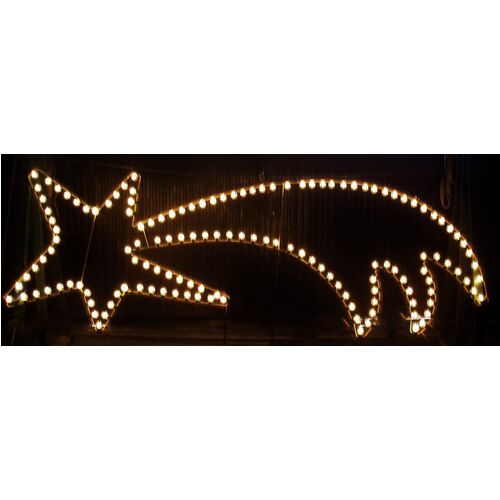 Motivo luminoso Navidad Estrella Cometa 336 x 120 cm