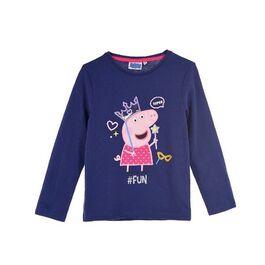 Camiseta manga larga azul Peppa Pig