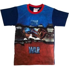 Camiseta manga corta algodón Civil War talla 3