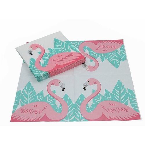 Pack 20 servilletas Flamingo 30 cm