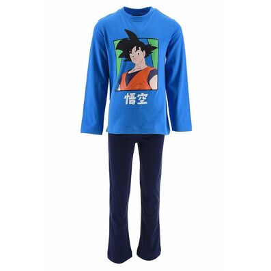 Pijama largo algodón azul Dragon Ball