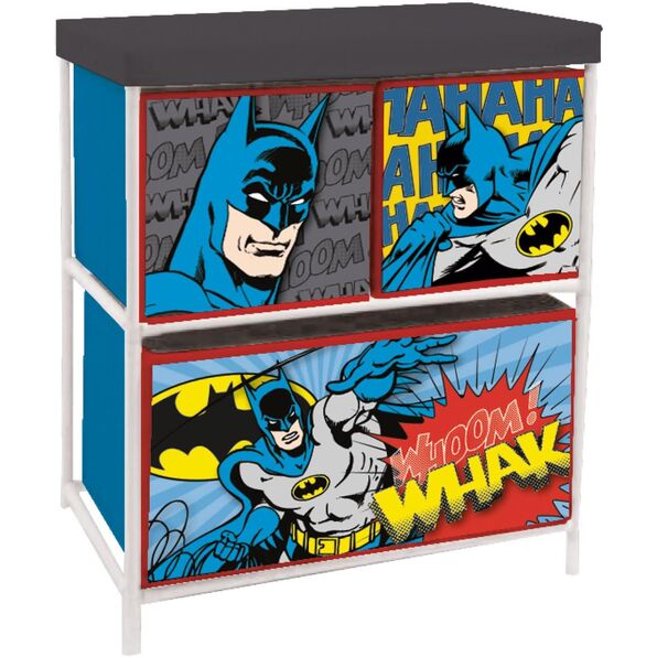 Estantería almacenaje 3 cajones Batman 53 x 30 x 60 cm