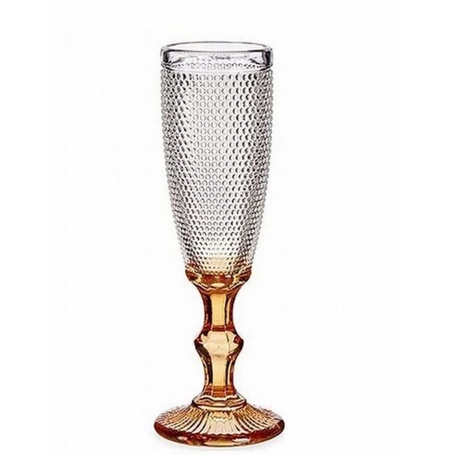 Set 6 Copas cristal Puntos Cava Ámbar 18 cl 20 x 7 x 5.8 cm