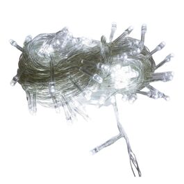 Guirnalda cordón LED profesional 12m color blanco frío con flash frío 220V