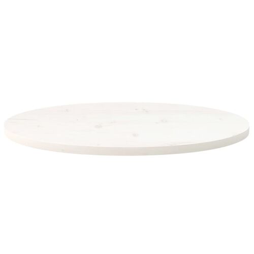 Tablero mesa ovalado madera maciza pino blanco 60 x 30 x 2,5 cm