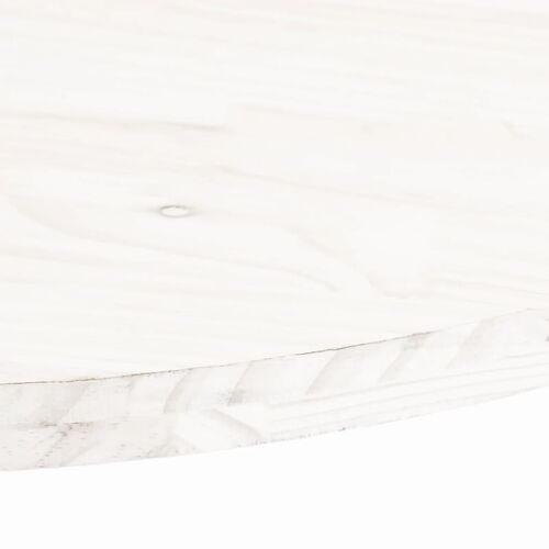 Tablero mesa ovalado madera maciza pino blanco 60 x 30 x 2,5 cm