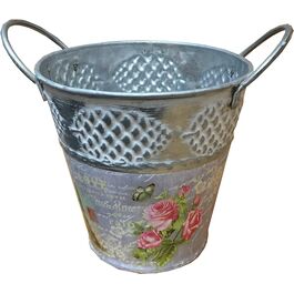 Bote hojalata Vintage decorativo 11,5 x 11,5 cm