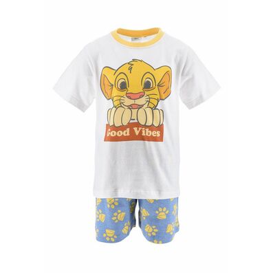 Pijama verano dos piezas blanco El Rey León