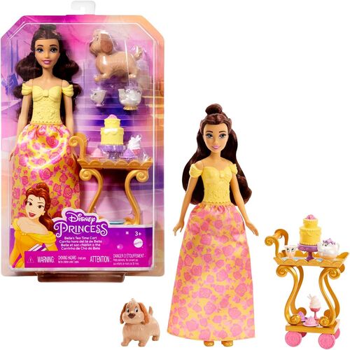 Figura Princesa Bella Disney "Fiesta del Té" con accesorios