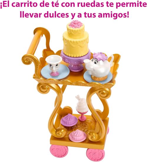 Figura Princesa Bella Disney "Fiesta del Té" con accesorios