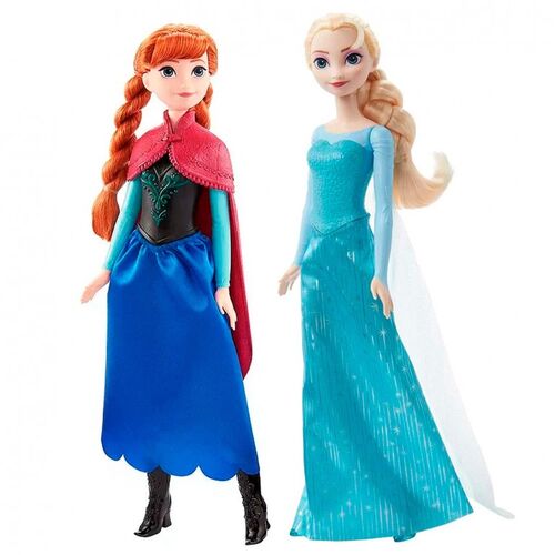 Muñeca Elsa y Anna Frozen Disney 38 cm Modelo Elsa