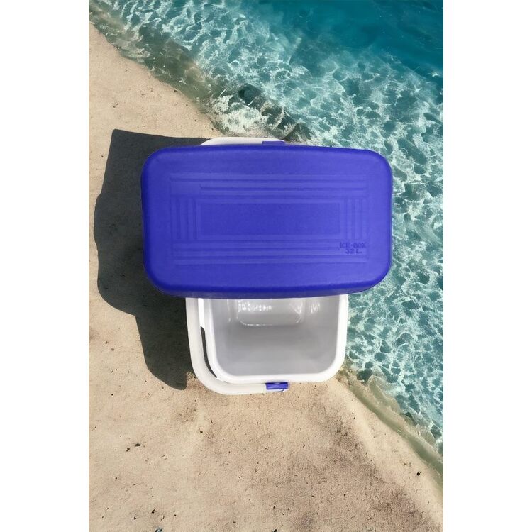 Nevera portátil azul 32 L 44,5 x 39 x 23 cm