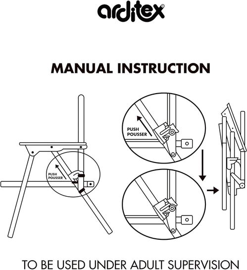 Silla infantil plegable Spidy & Friends x 32 x 53 cm