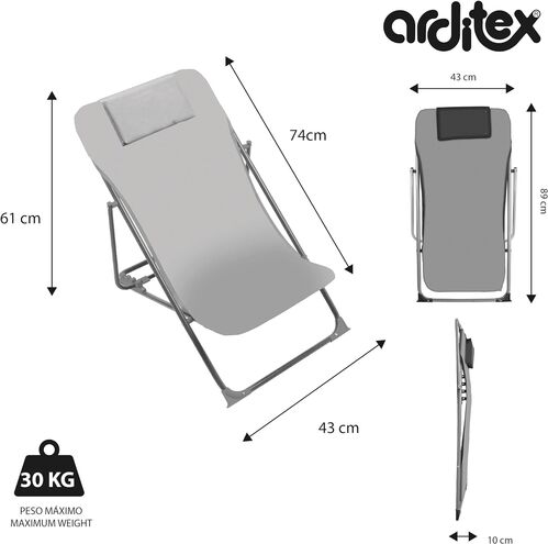 Tumbona plegable Los Vengadores Marvel 43 x 66 x 61 cm