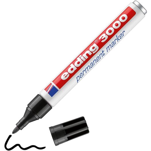 Marcador rotulador permanente punta cónica aluminio Edding