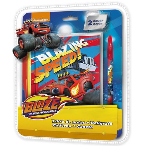 Set libreta y bolgrafo Blaze and the Monster Machines