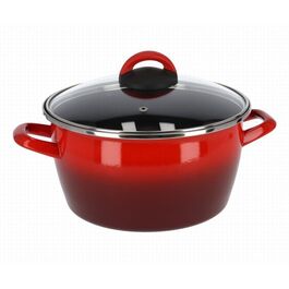 Olla tapa Rosso Magefesa antiadherente 24 cm