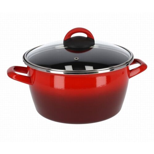 Olla tapa Rosso Magefesa antiadherente 24 cm