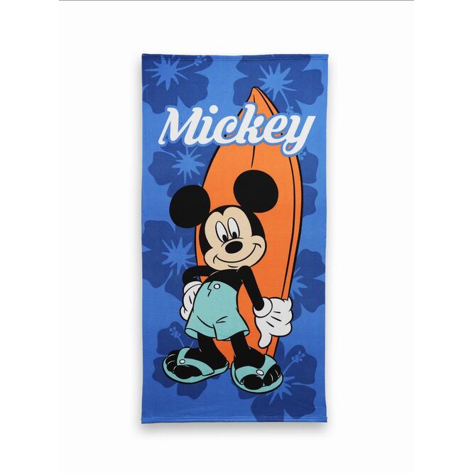 Toalla playa piscina microfibra Mickey Mouse Disney 70 x 140 cm