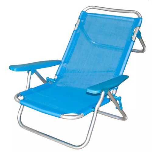 Silla playa aluminio 5 posiciones 61 x 62 x 113 cm