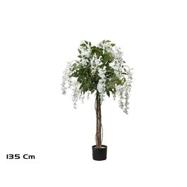 Árbol wisteria dos troncos naturales 135 cm blanco
