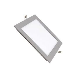 Downlight led empotrable marco plata cuadrado 18W