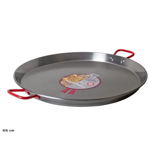 Paellera valenciana pulida 55 cm