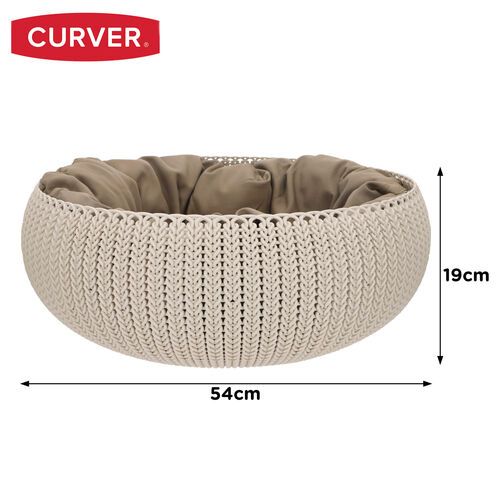 Cama Knit con cojin para mascotas 54 x 19 cm